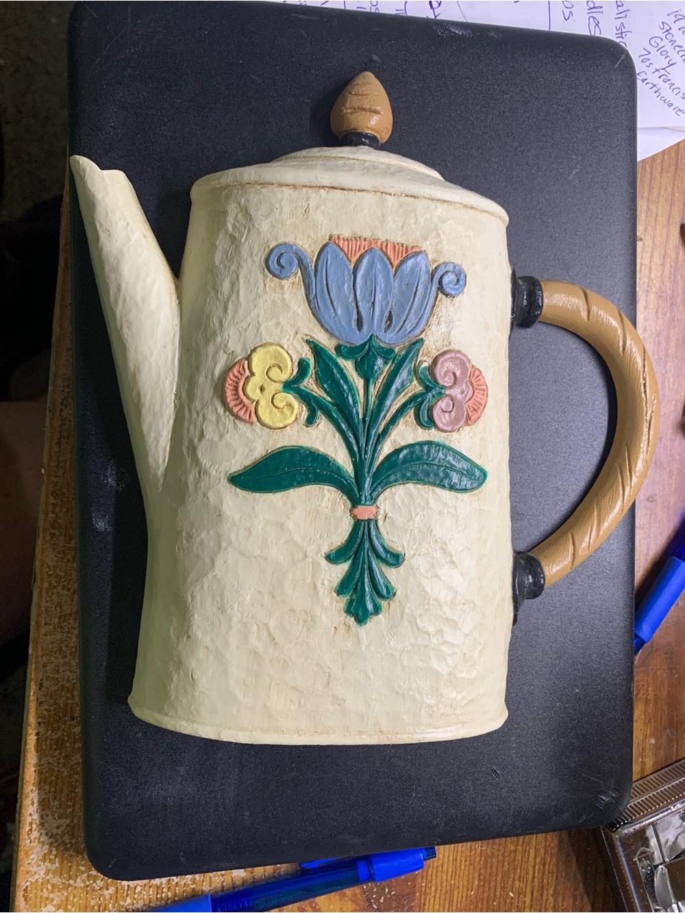Vintage Home Interiors Burwood Textured Coffee Pot Wall Art